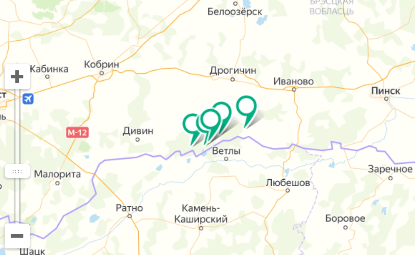 Карта дрогичинского района брестской области подробная с деревнями с дорогами