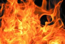 В Дрогичинском районе горела хозпостройка